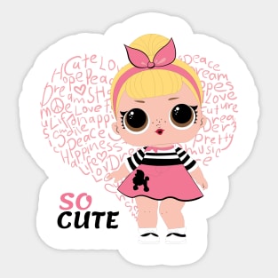 So Cute Girls Sticker